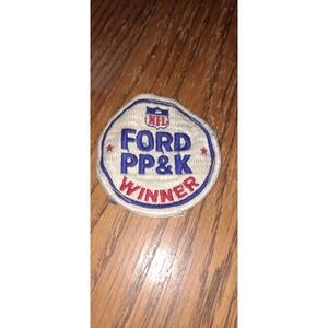 Vintage NFL Punt Pass and Kick Participant Football Patch FORD